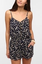 Zip front romper at Urban Outfitters