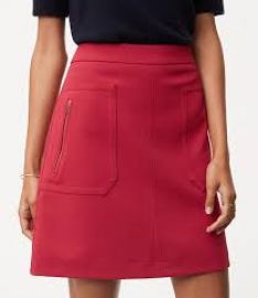 Zip pocket skirt at Loft