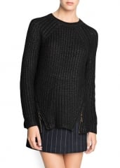 Zip sweater at Mango