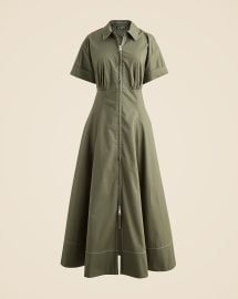 Zip-up Shirt-dress In Cotton Poplin For Women JCrew at J. Crew