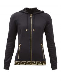 Zip-up tech-jersey hooded sweatshirt at Matches