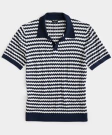 Zipper-Stripe Montauk Polo - Todd Snyder at Todd Snyder