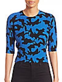 Zo  Jordan - Newton Wool   Cashmere Camo-Print Sweater at Saks Fifth Avenue