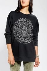 Zodiac Dial Sweatshirt at Urban Outfitters