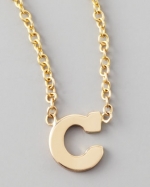 Zoe Chicco initial necklace at Neiman Marcus