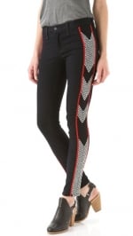 Zoe Harts black patterned jeans at Shopbop at Shopbop