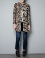 Arias leopard coat at Zara at Zara