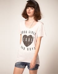 Zoe Karssen  Zoe Karssen Good Girls Love Bad Boys T-Shirt at Asos