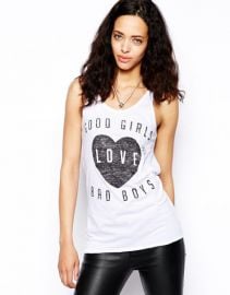 Zoe Karssen Good Girls Love Bad Boys Tank Top at Asos