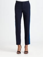 Zoe's contrast stripe pants at Saks at Saks Fifth Avenue