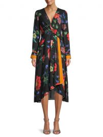 Zula Floral-Print Tie-Waist Dress at Saks Fifth Avenue