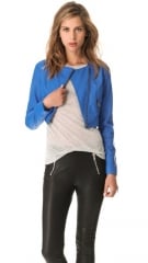 Zuma cropped moto jacket by BB Dakota at Shopbop