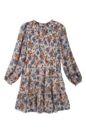 Zunie Kids\' Long Sleeve Smocked Chiffon Dress at Nordstrom