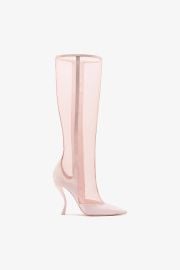 Zuzu Satin and Pink Canvas Boot at Larroude