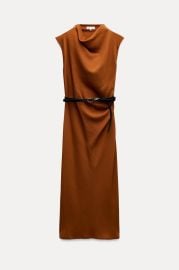 Zw Collection Belted Midi Dress at Zara