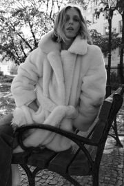 Zw Collection Faux Fur Belted Coat at Zara