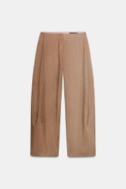 Zw Collection Linen Blend Balloon Pants at Zara