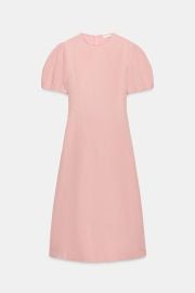 Zw Collection Linen Blend Midi Dress at Zara