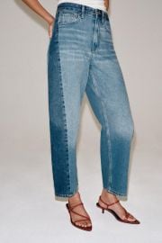 Zw Collection Mid Rise Relaxed Patchwork Jeans at Zara
