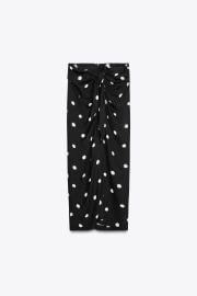 Zw Collection Polka Dot Midi Skirt at Zara