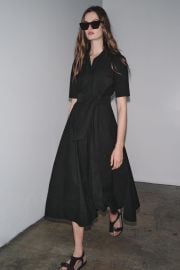 Zw Collection Poplin Midi Dress at Zara