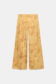 Zw Collection Printed Pants at Zara