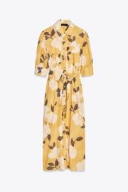 Zw Collection Printed Shirt Dress at Zara