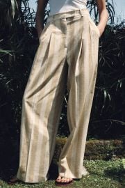 Zw Collection Striped Wide Leg Pants at Zara