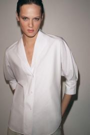 Zw Collection V Neck Shirt at Zara