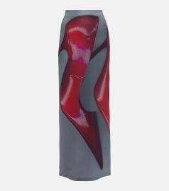 acne studios Emay printed maxi skirt at Mytheresa