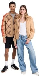 adidas Adidas x Wales Unisex Reversible Harrington Jacket beige wb/check jacq wb XL at Shopbop