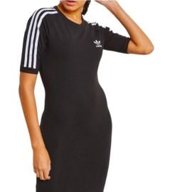 adidas Dresses Adidas 3 Stripes Logo Fitted Shirt Dress Poshmark at Poshmark