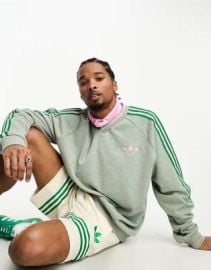 adidas Originals Adicolor 70s sweatshirt in green at ASOS