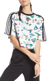 adidas Originals Floral Print Crop Tee   Nordstrom at Nordstrom