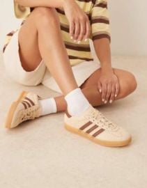 adidas Originals Gazelle Indoor sneakers in beige and brown at ASOS