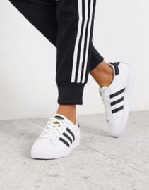 adidas Originals Superstar sneakers in black and white at ASOS