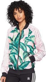 adidas Originals Women39s Farm Superstar Tracktop greenpink XS at Womens Clothing store at Amazon