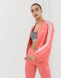 adidas Originals track jacket in pink   ASOS at Asos