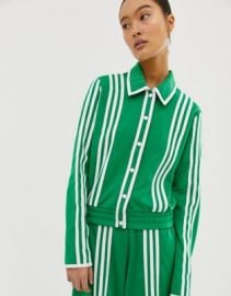 adidas Originals x Ji Won Choi belted track jacket in green   ASOS at Asos