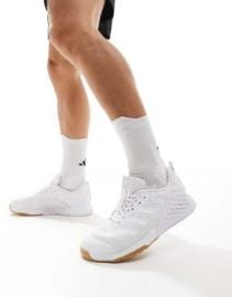 adidas Performance Dropset 3 sneakers in white at ASOS
