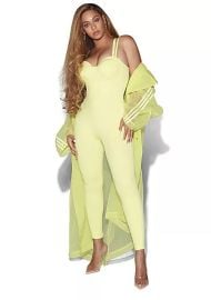 adidas x IVY PARK BEYONC Square Neckline Green Knit Catsuit Beyonc Vogue Sz XS eBay at eBay