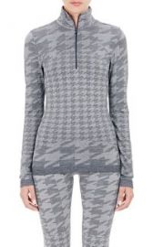 adidas x Stella McCartney Houndstooth Jacquard Sweater Jacket at Barneys