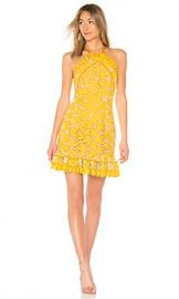 aijek Marianna Halter Dress in Yellow from Revolve com at Revolve