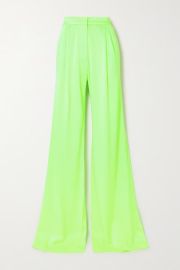 alex perry Hutton satin-crepe wide-leg pants at Net A Porter