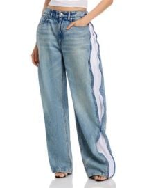 alexanderwang High Rise Curved Zipper Trim Jeans in Vintage Bleach Blue Bloomingdalex27s Women at Bloomingdales