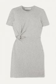 alexanderwang t - Twisted cutout stretch-cotton jersey mini dress at Net A Porter