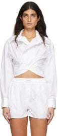 alexanderwangt White Cotton Shirt at ssense