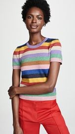 alice   olivia Baylor Crew Neck Top at Shopbop