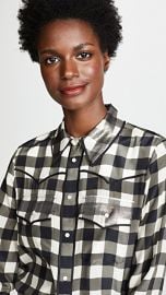 alice   olivia Caleb Western Button Down Shirt at Shopbop