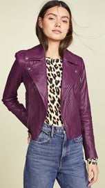 alice   olivia Cody Leather Jacket at Shopbop